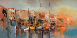 branko-dimitrijevic-on-the-shore-oil-on-canvas-100x50cm