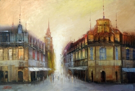 dejan-slepcevic-city-spire-oil-on-canvas-35x45cm