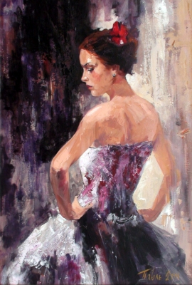 dragan-petrovic-posing-oil-on-canvas-100x70