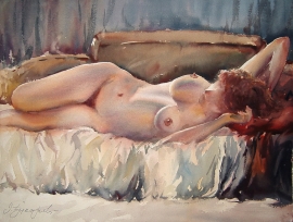 dusan-djukaric-anticipating-watercolour-55x75cm