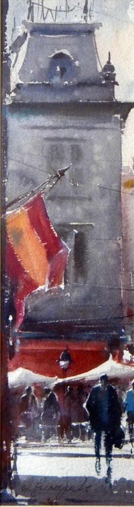 dusan-djukaric-institute-cervantes-watercolour-60x15cm