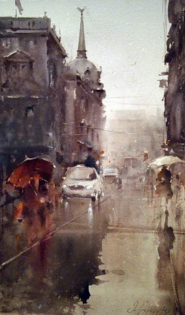 dusan-djukaric-old-palace-watercolour-60x35cm
