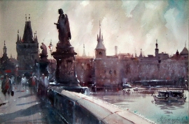 dusan-djukaric-prague-watercolour-40x55cm