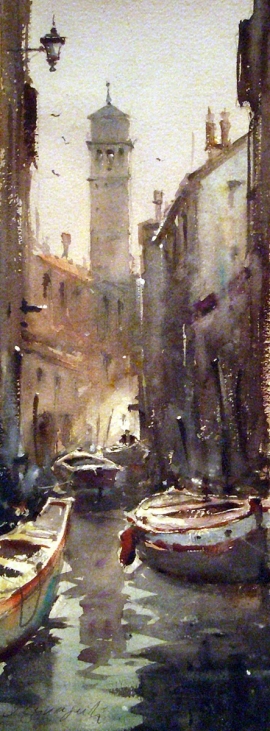 dusan-djukaric-venice-canal-watercolour-20x50cm