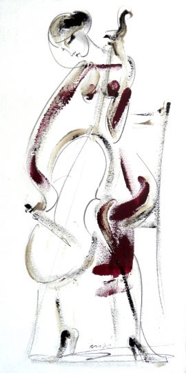 dusan-rajsic-cello-mixed-media-40x20cm