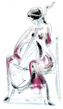 dusan-rajsic-musician-mixed-media-25x15cm
