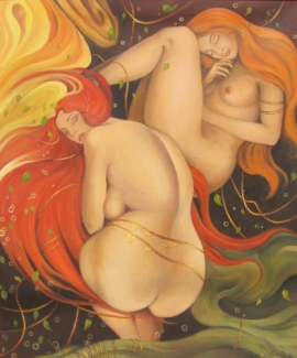 ema-radovanovic-mr-klimts-dream-oil-on-canvas-70x80cm