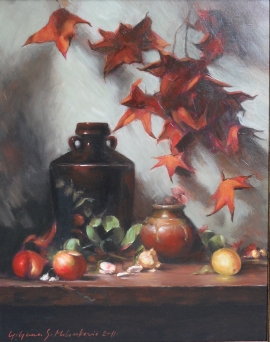 ljiljana-milinkovic-autumn-oil-on-canvas-55x70cm