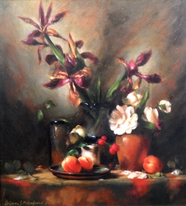 ljiljana-milinkovic-stil-life-lilies-oil-on-canvas-65x55cm