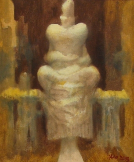 ljubodrag-jankovic-jale-sitting-woman-oil-on-canvas-40x45cm