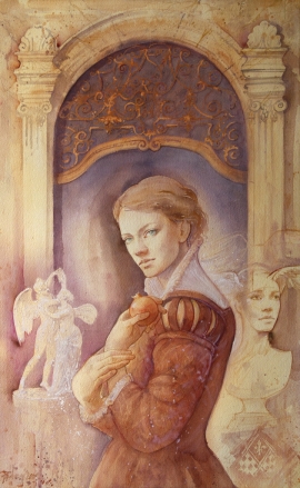 Pedja Milosevic, Roseti Gate, Watercolour, 70x40cm
