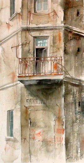 silva-vujovic-balcony-watercolour-35x20cm