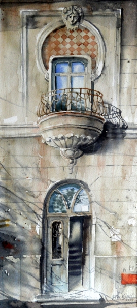 silva-vujovic-mika-alas-house-watercolour-40x20cm