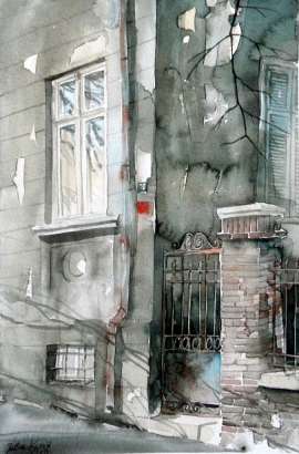 silva-vujovic-old-belgrade-watercolour-20x15cm
