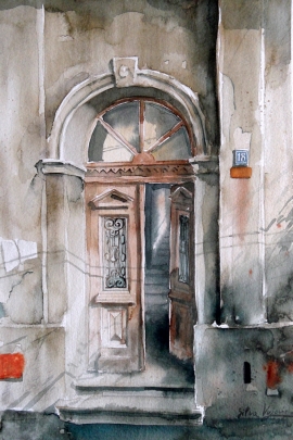 silva-vujovic-open-door-watercolour-30x20cm
