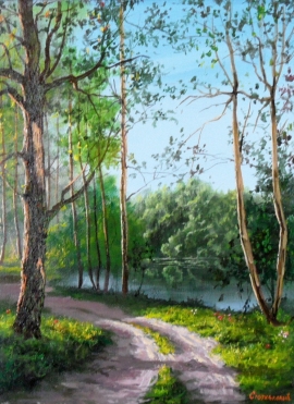 stanisa-stojiljkovic-lake-oil-on-canvas-40x30cm