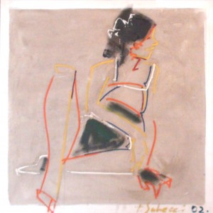 Tomislav Suhecki, Rest, Oil on canvas, 90x90cm Tomislav Suhecki, Rest, Oil on canvas, 90x90cm