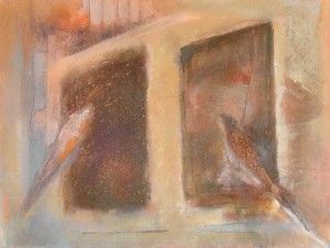 Zoran Calija, Whispering, Oil on canvas, 45x60cm