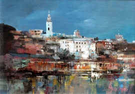 Branko Dimitrijevic, Belgrade, Oil on canvas, 25x35cm, £290
