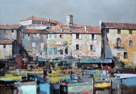 Branko Dimitrijevic, From the Sea, Oil on canvas, 70x100cm
