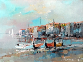 Branko Dimitrijevic, Morning Light, Oil on canvas, 30x40cm