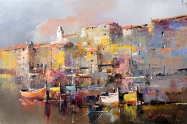 Branko Dimitrijevic, Rovinj, Oil on canvas, 20x30cm