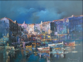 Branko Dimitrijevic, Sea View, Oil on canvas, 45x60cm