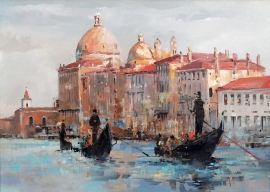 Branko Dimitrijevic, Venice, Oil on canvas, 50x70cm
