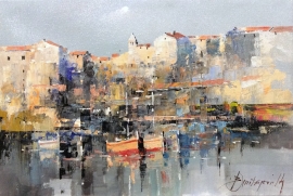 Branko Dimitrijevic, Rovinj, Oil on Canvas, 20x30cm