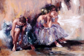 Dragan Petrovic Pavle, Waiting, Oil on canvas, 70x100cm