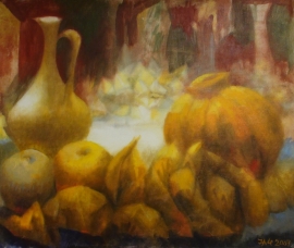 Ljubodrag Jankovic Jale, Still Life I, Oil on canvas, 44x55cm