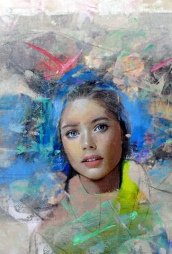 Marko Kusmuk, The Girl of My Dreams, Oil on canvas 50X70cm