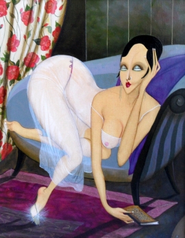 Milka Vujovic, Anais, Oil on canvas, 55x40cm