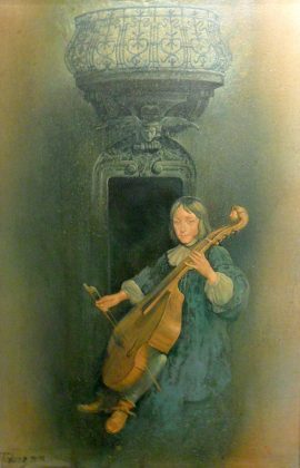 Predrag Pedja Milosevic, Serenade, Oil on canvas, 60x40cm
