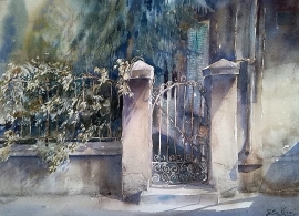 Silva Vujovic, Small Gate,  Watercolour, 37x26cm, £330