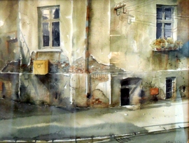 Silva Vujovic, Corner, Watercolour, 25x35cm