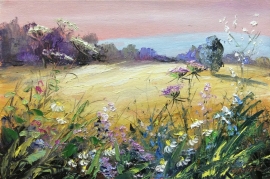 Zoran Zivotic, Forest Flowers, Oil on Canvas, 20x30cm, £240