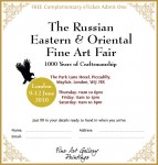 Russian Eastern and Oriental Fine Art Fair Invite
