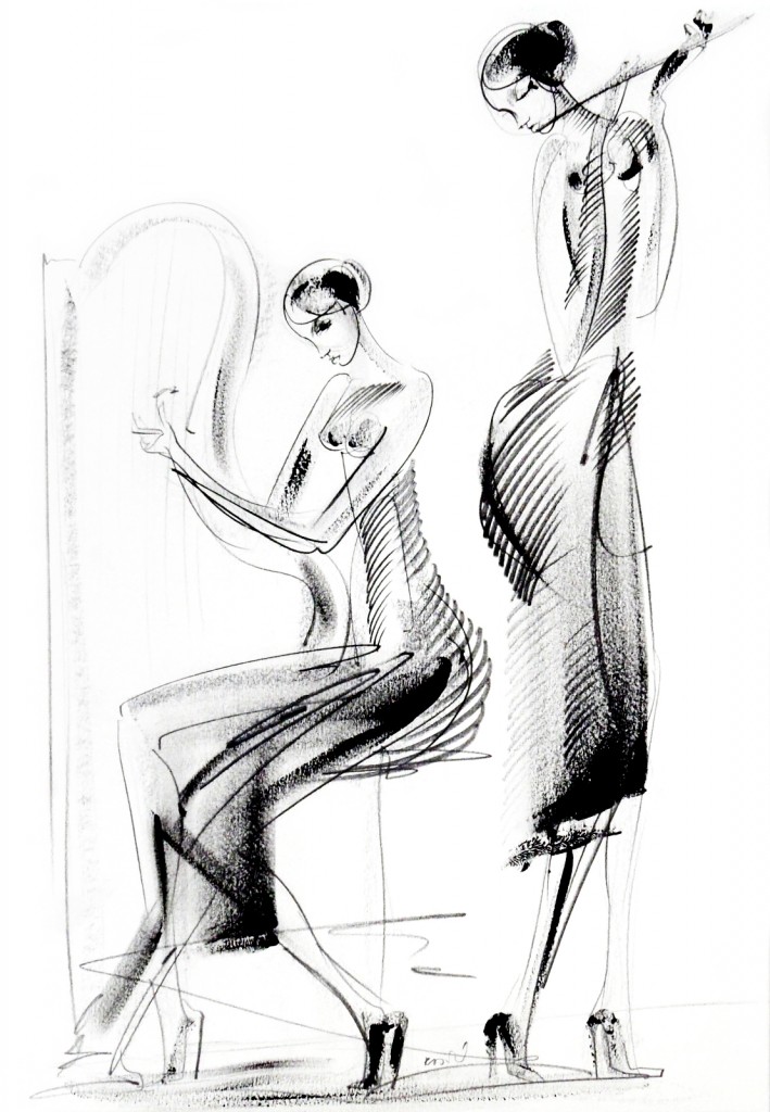 Duet, Dusan Rajsic, Mixed Media, 50x35cm